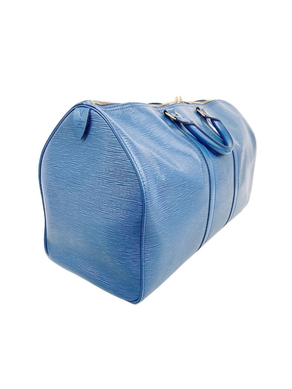 ★SOLD★ Louis Vuitton Boston Bag Epi Keepall 50 Toledo Blue - Picture 2 of 10